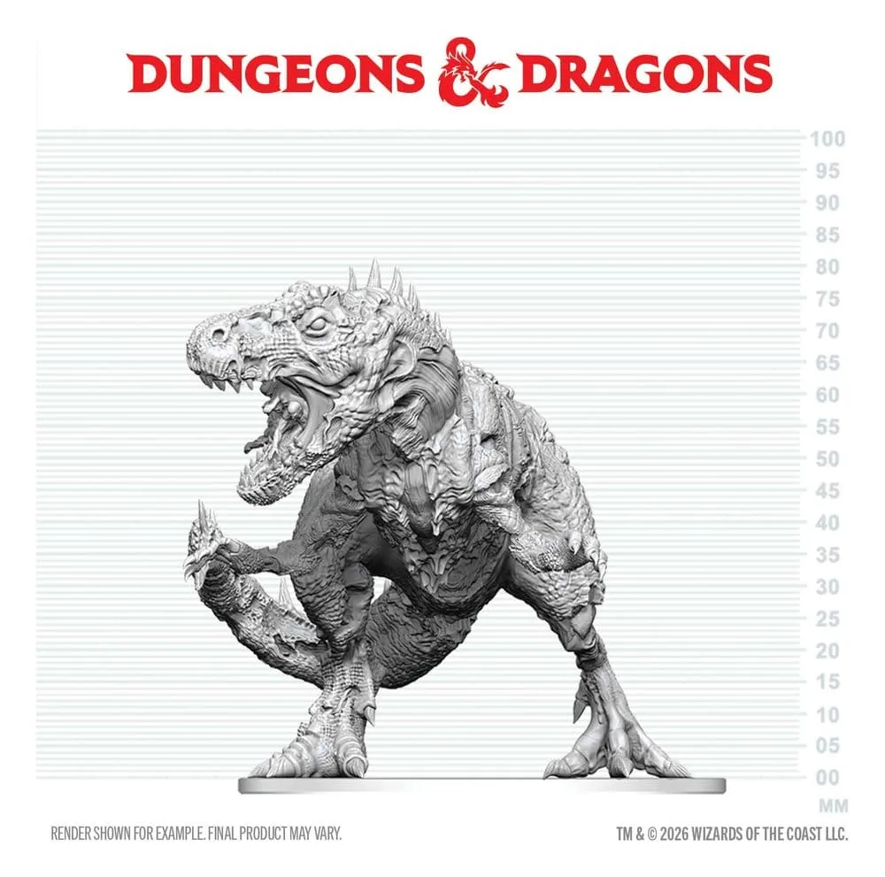 Dungeons & Dragons Miniature – Tyrannosaurus Zombie 20 cm 3