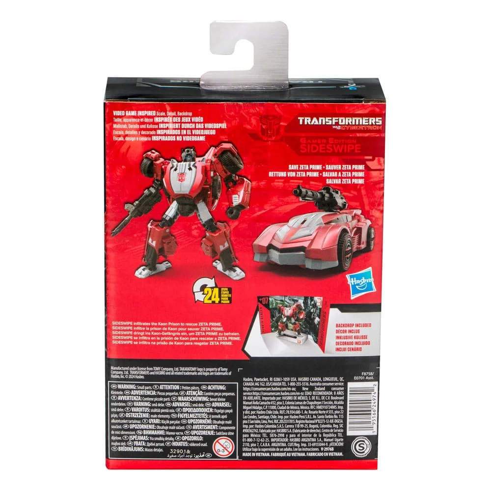 Transformers Action Figure – Gamer Edition Sideswipe 11 cm 9