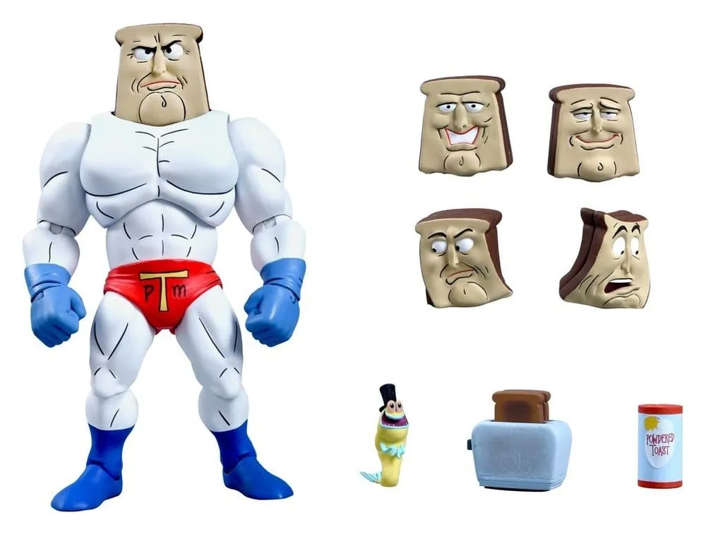 Ren & Stimpy Action Figure – Ultimate Powdered Toast Man 18 cm