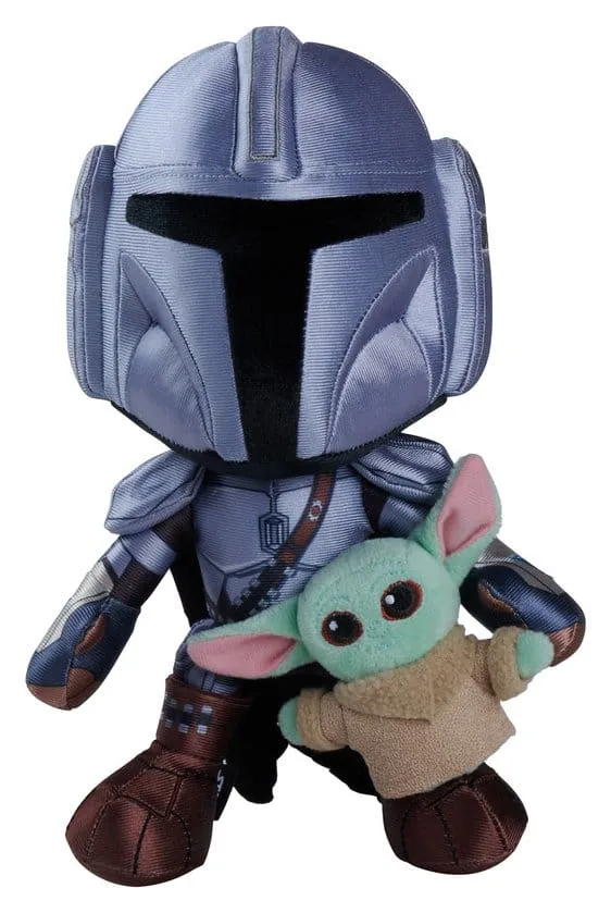 Star Wars Plush Figure – Mandalorian with Mini Grogu 25 cm 2