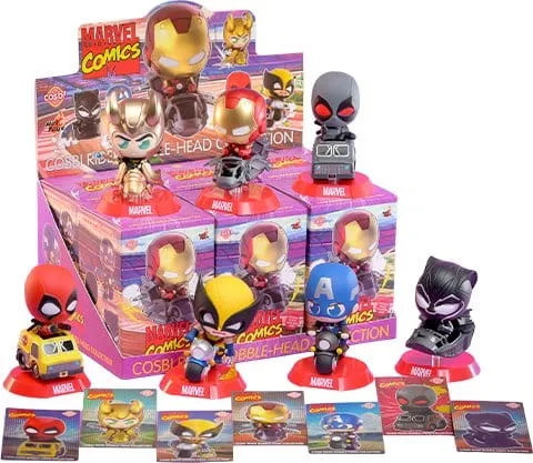 Marvel Mini Figures – Cosbi Rider Blind Box Display of 6 9 cm