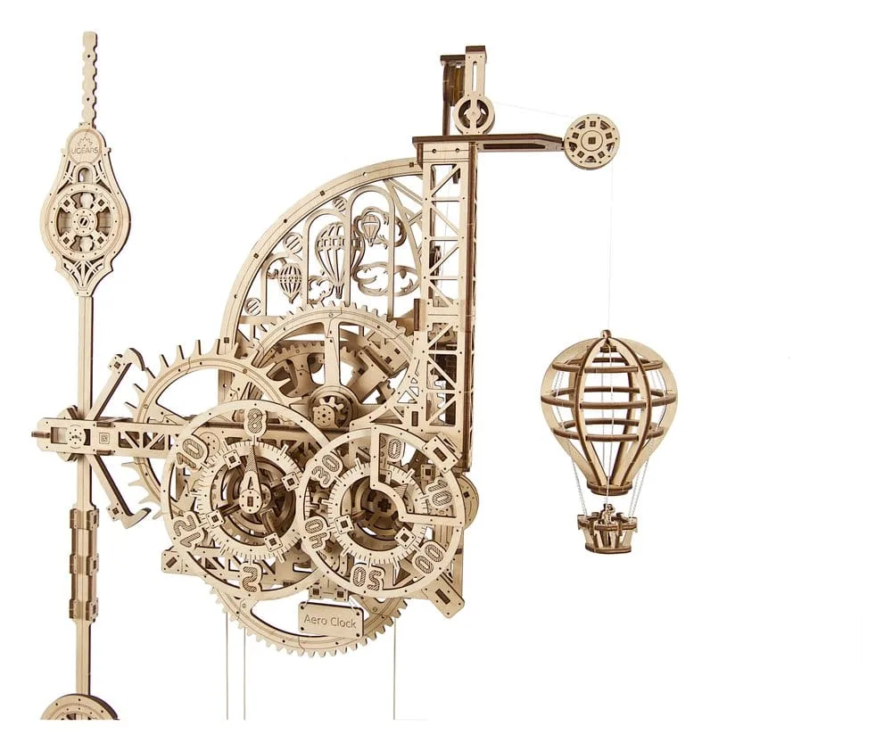 Ugears Houten Modelbouwset – Aero Clock wandklok 22