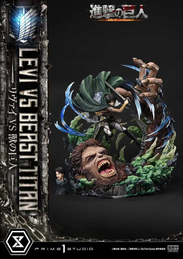 Attack on Titan Statue – Levi Versus Beast Titan 73 cm 4