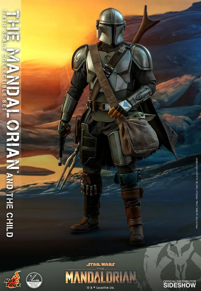 Star Wars Action Figure Set – The Mandalorian and The Child 1/4 16