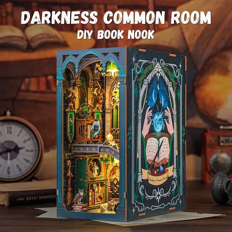 Darkness Common Room Book Nook – CuteBee Wooden Kit 23 x 11 cm 2