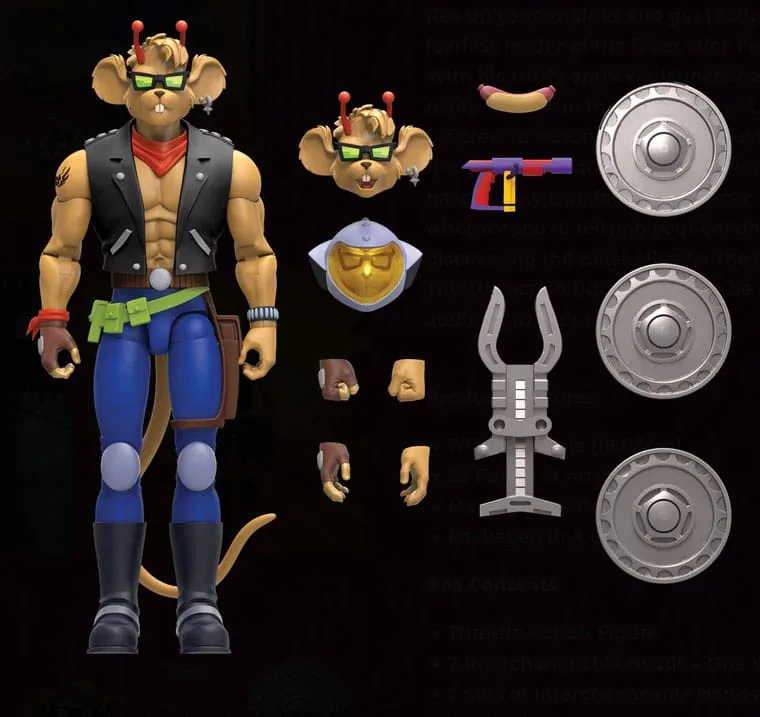 Biker Mice from Mars Action Figure – Throttle 18 cm 4