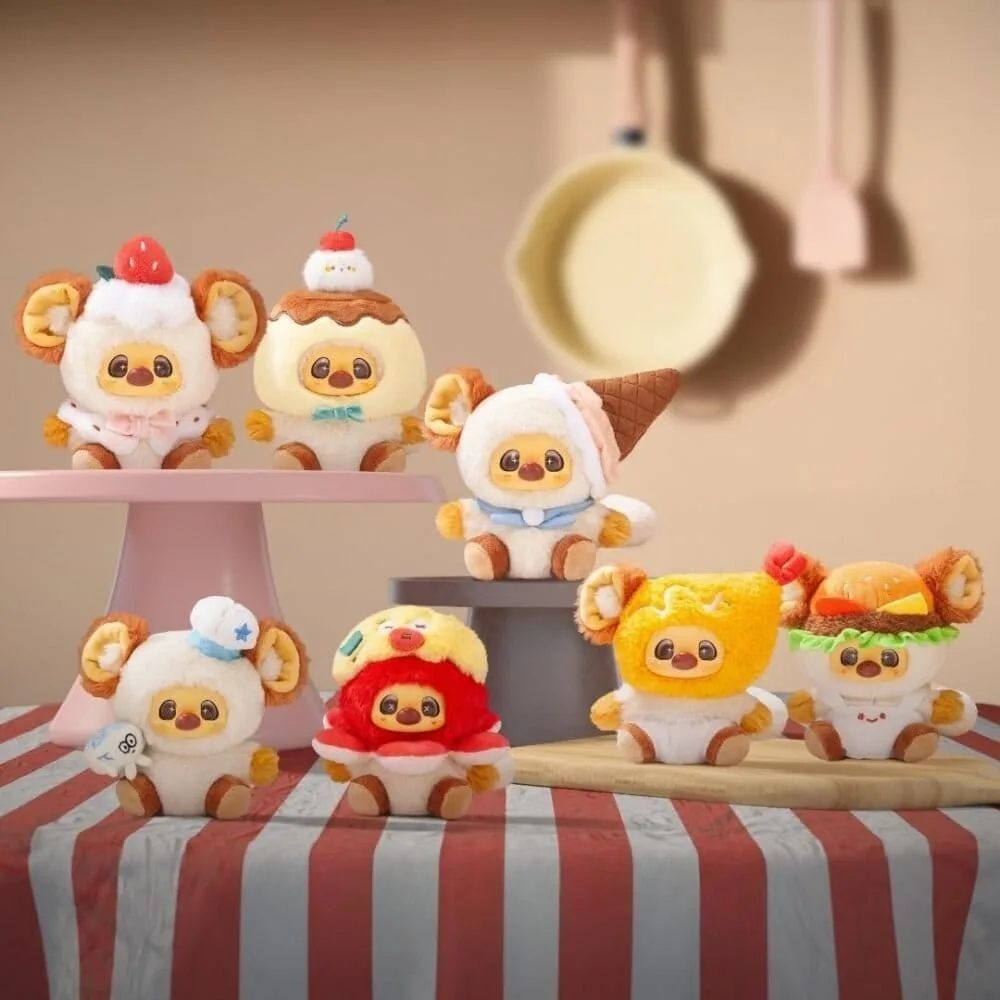 Jayshoo Plush Keychains – One Bite no End Display of 6 12 cm