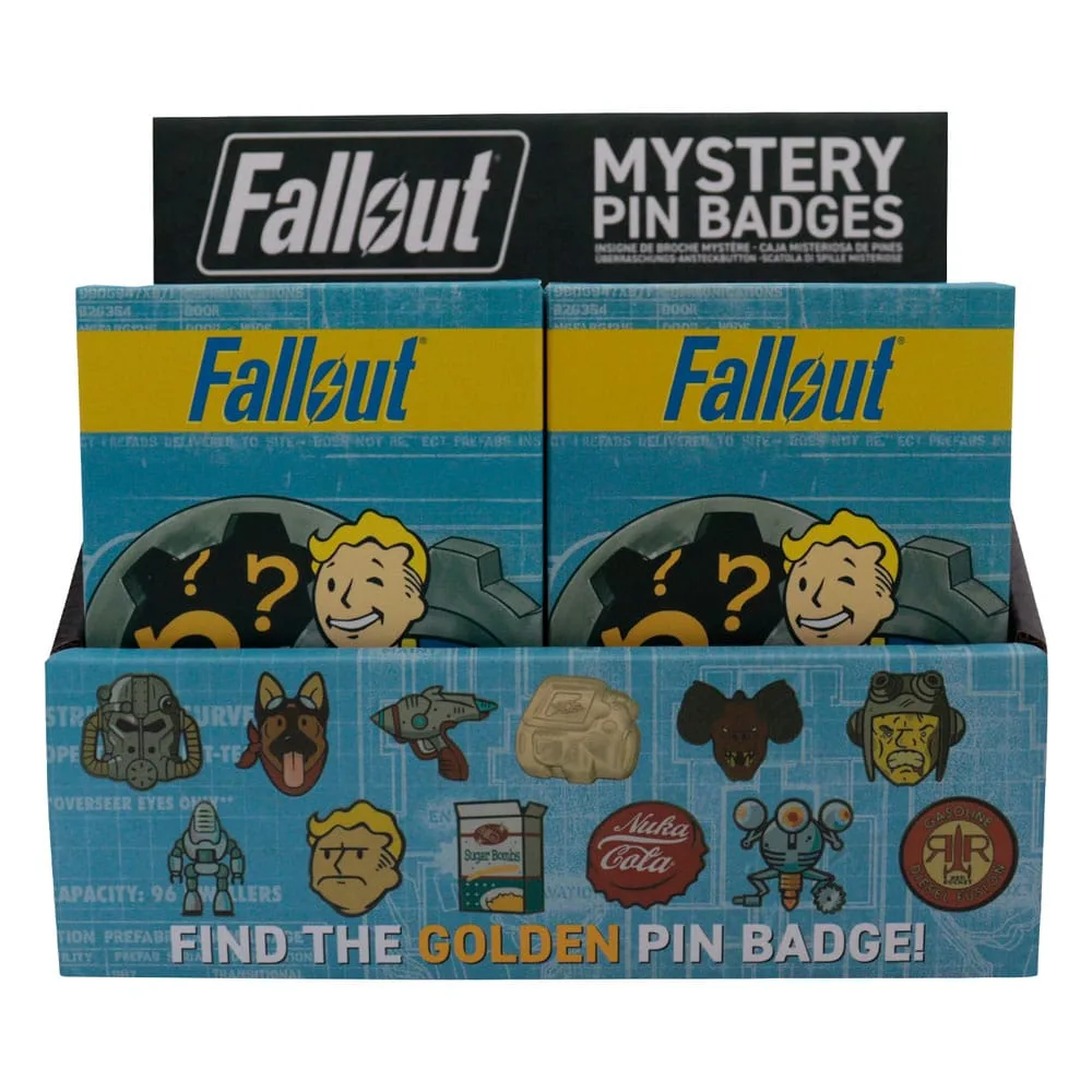 Fallout Pin Badge Display – World Mystery Pins 12 Boxes 3