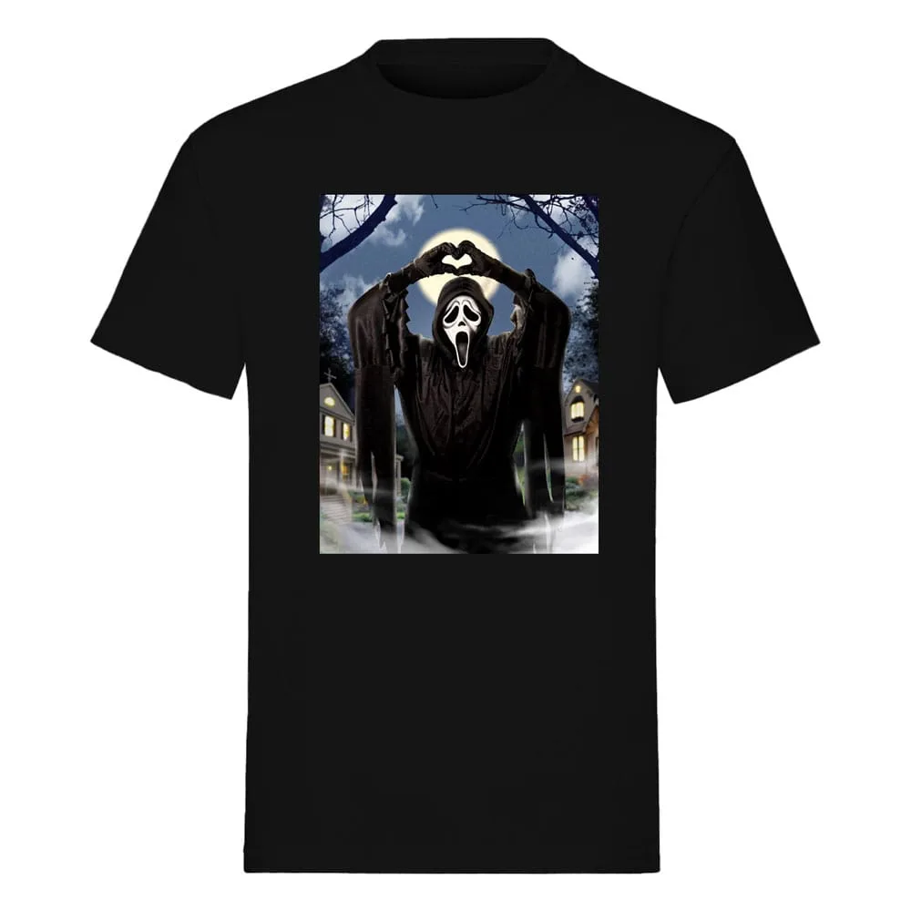 Scream T-Shirt – Ghost Face Hearts