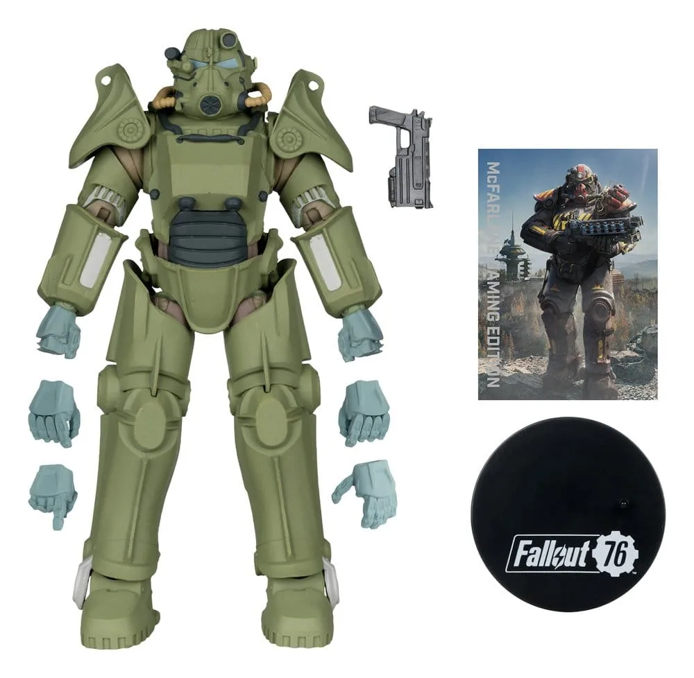 Fallout 76 Action Figure – T-45 Red Platinum Edition 20 cm 2