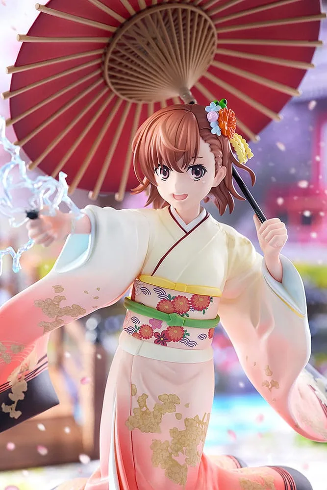 A Certain Scientific Railgun T Statue – Mikoto Misaka Kimono 28 cm 3