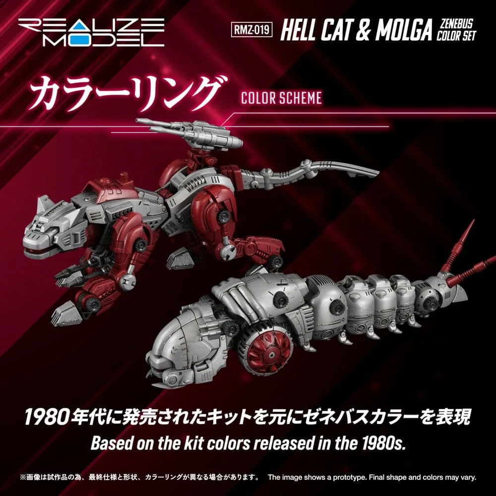 Zoids Model Kit – RMZ-019 Hell Cat and Molga Zenebus 1/100 4