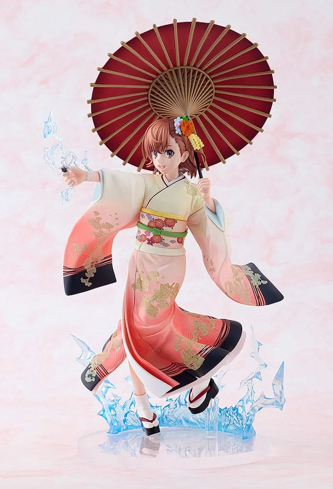A Certain Scientific Railgun T Statue – Mikoto Misaka Kimono 28 cm 9