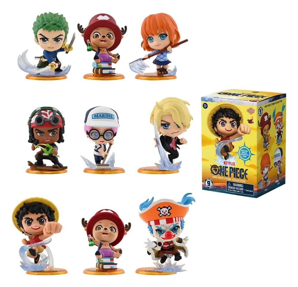 One Piece Cosbi Mini Figures – Blind Box Display of 8 8 cm 1