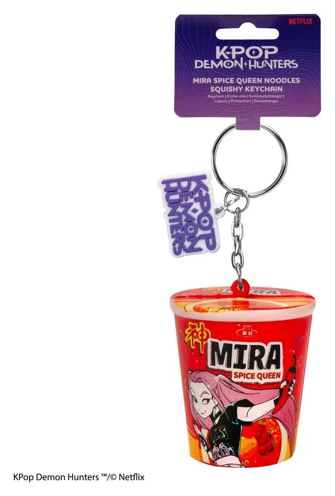 KPop Demon Hunters Squishy Keychain – Mira Spice Queen Noodles 2