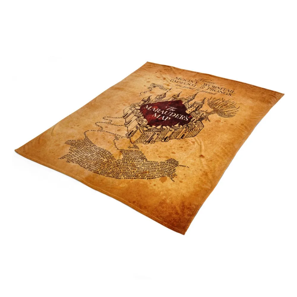 Harry Potter Fleece Blanket – Marauder’s Map 180 x 200 cm