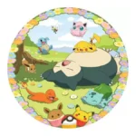 Pokémon Round Jigsaw Puzzle – Flowery 500 Pieces 52 cm 2