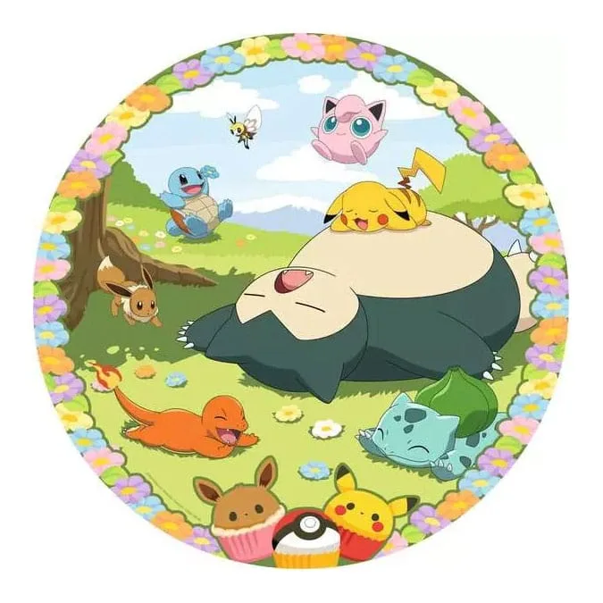 Pokémon Round Jigsaw Puzzle – Flowery 500 Pieces 52 cm 2