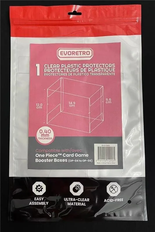 One Piece Booster Box Protector – Evoretro PET 12 x 6 x 15 cm 2