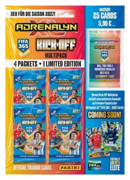 FIFA 365 2027 Trading Cards – Adrenalyn XL German Kick-Off Multipack