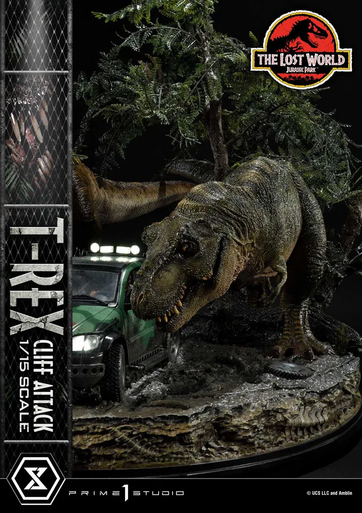 Jurassic Park Statue – Lost World T-Rex Cliff Attack Bonus 53 cm 20
