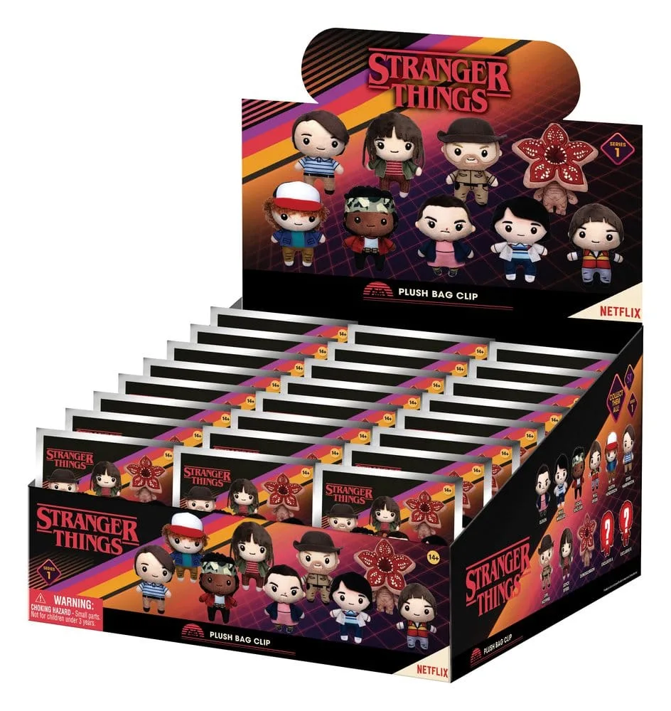 Stranger Things Plush Bag Clip Display – 24 Blind Bags