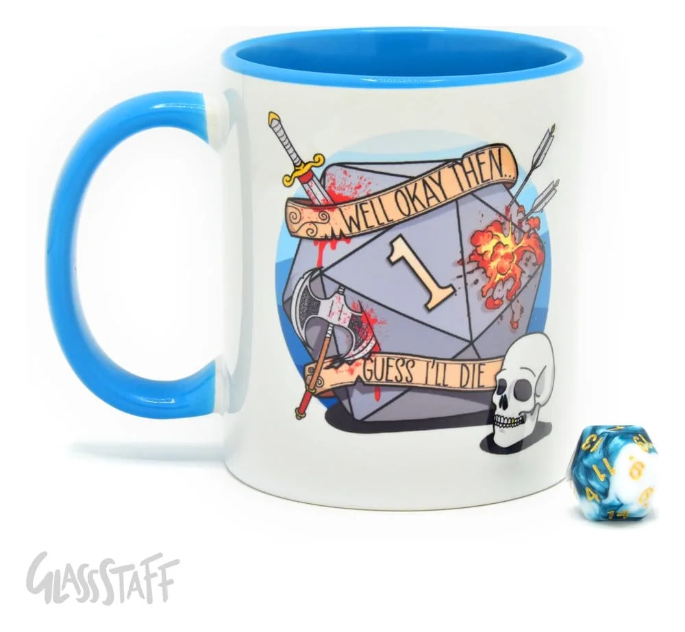 Glassstaff Mug and Dice Gift Set – D20 Guess I’ll Die 4