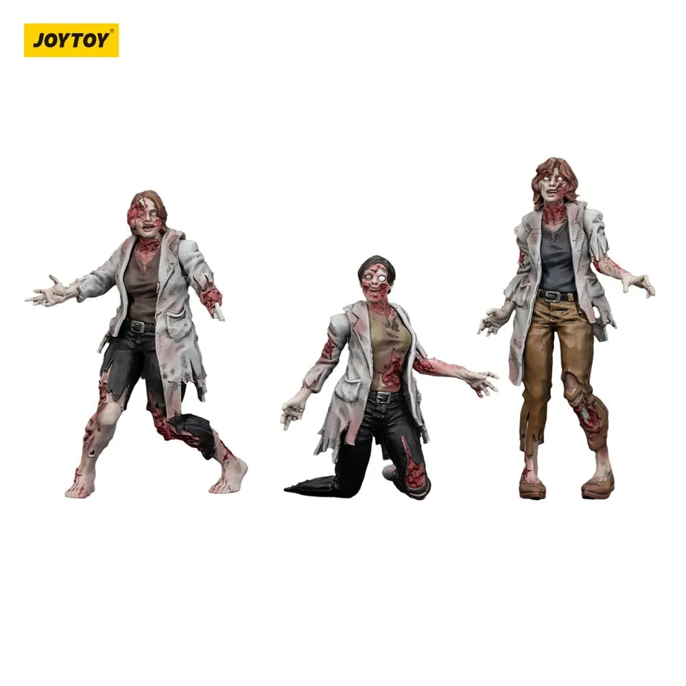Zombie Dark Source Action Figures – Female Scientists 3-Pack 8 cm 7