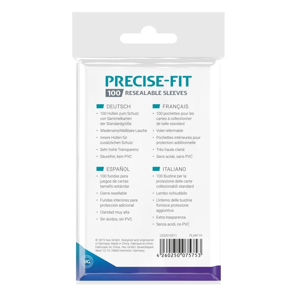 Ultimate Guard Card Sleeves – Resealable Precise-Fit 64 x 89 mm 4