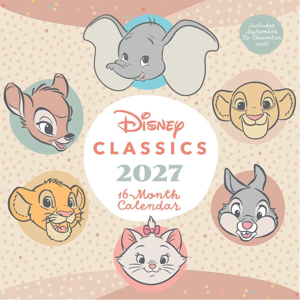Disney Classics Calendar – Treasured Memories 2027 30 x 30 cm