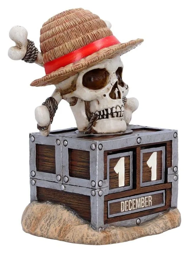 One Piece Perpetual Calendar – Luffy Jolly Roger 16 cm 4