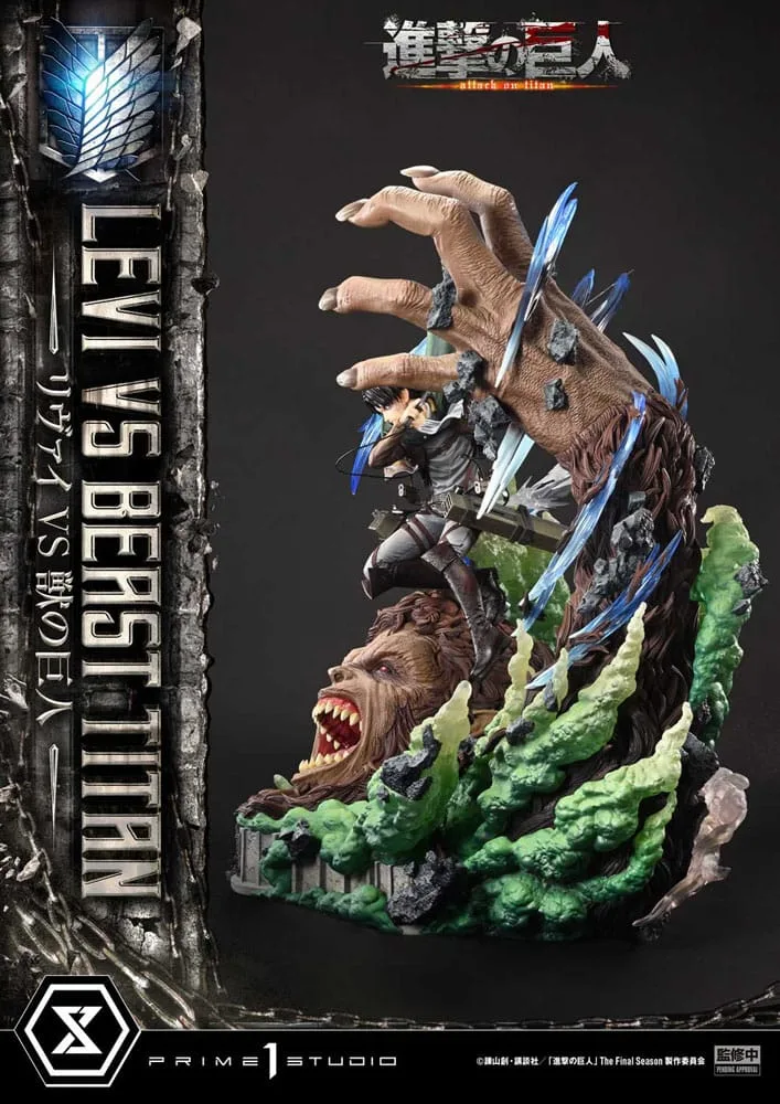 Attack on Titan Statue – Levi Versus Beast Titan 73 cm 7