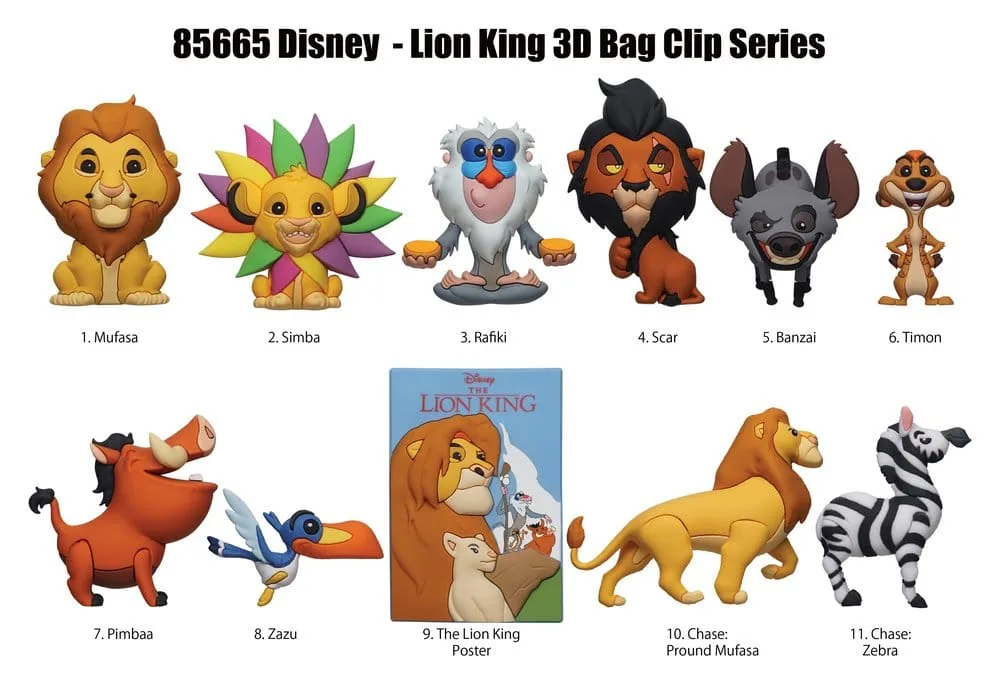 The Lion King Bag Clips – 3D Blind Bag Display of 24 2