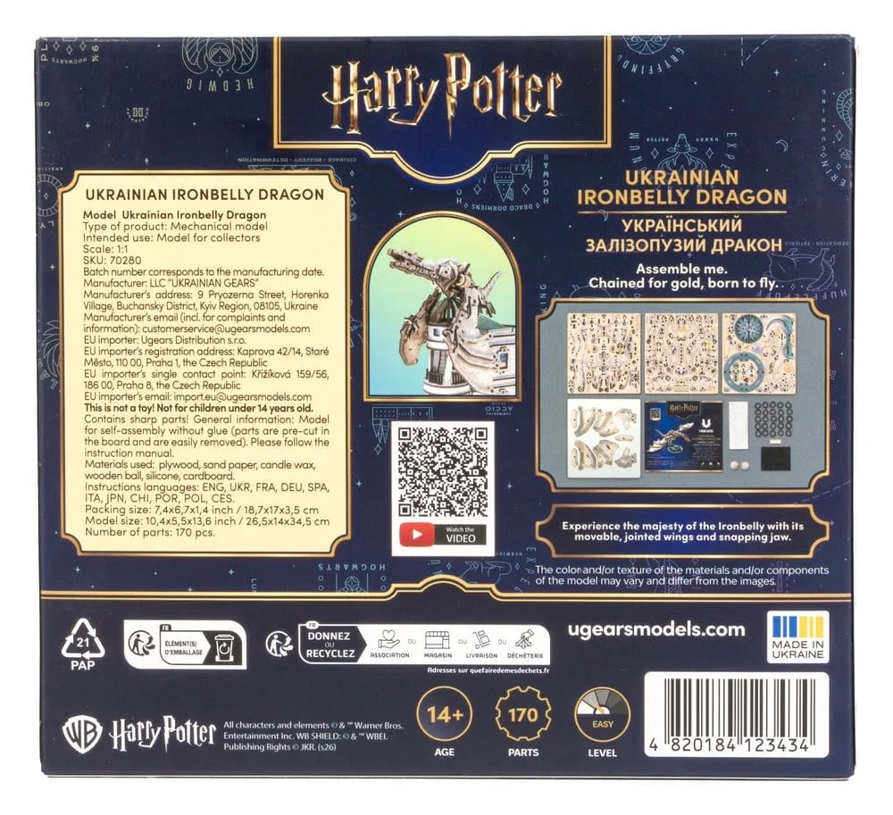 Harry Potter houten bouwpakket – Ukrainian Ironbelly Dragon 10