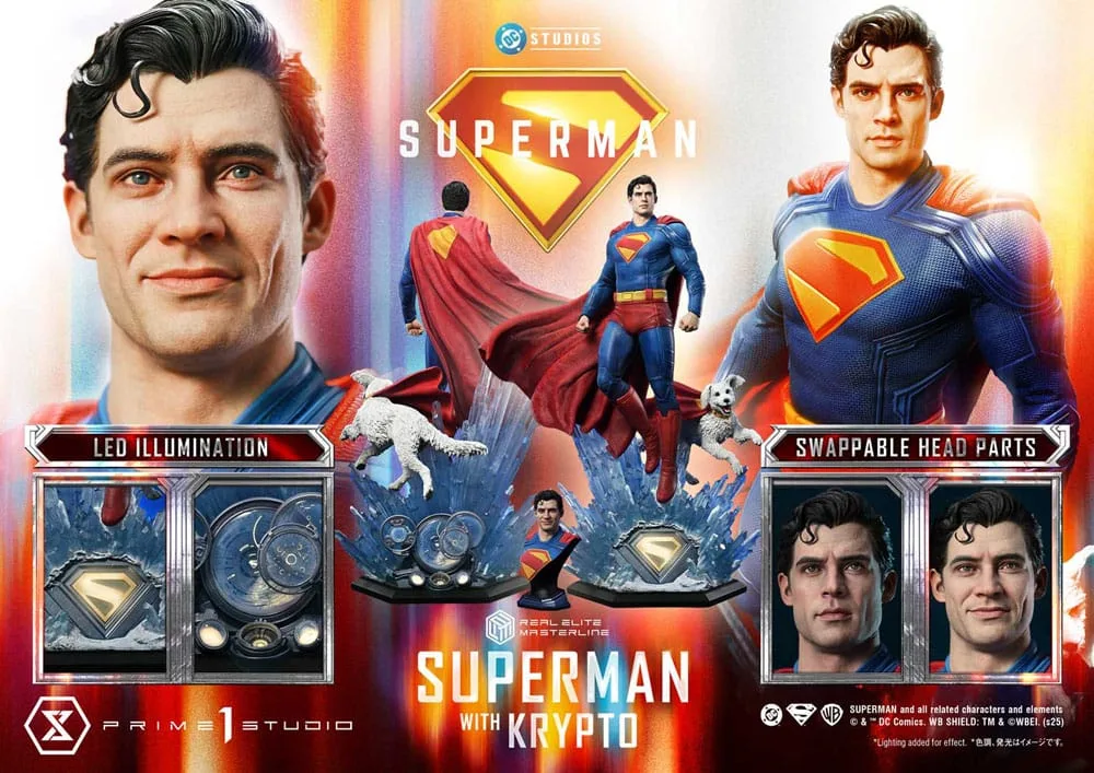 Superman 2025 Statue – With Krypto 1/3 Scale 95 cm 8