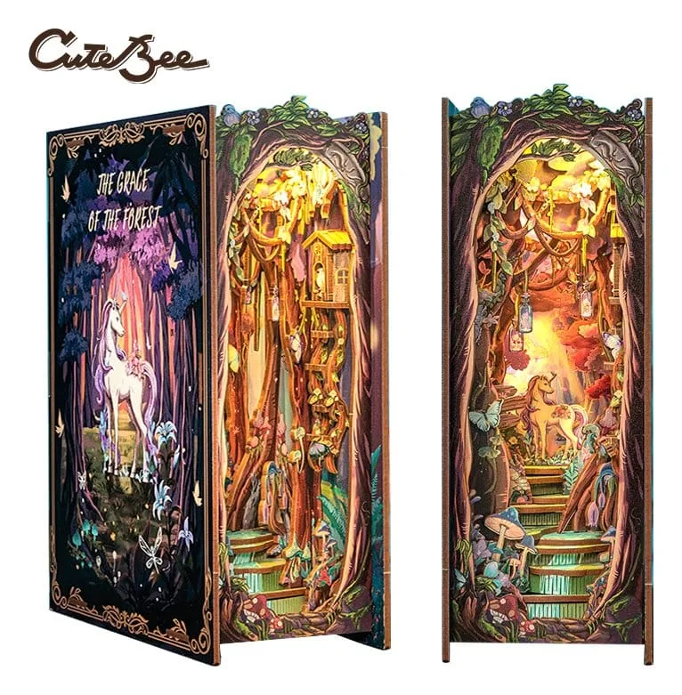 The Grace of Forest Book Nook – Wooden Puzzle 22 x 8 cm 12