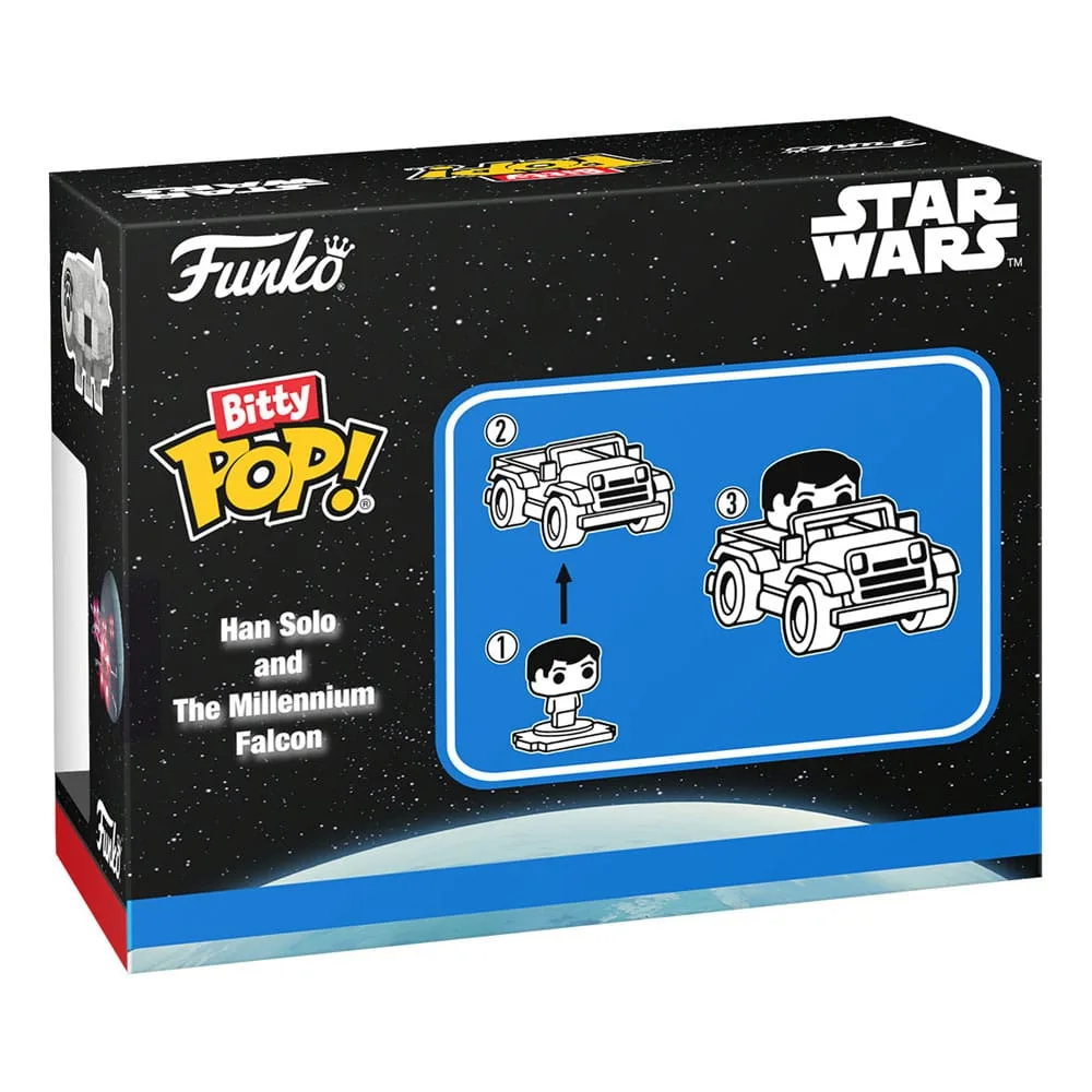 Star Wars Bitty Pop! Rides – Han Solo with Millennium Falcon 2.5 cm 2