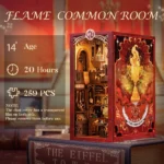 Flame Common Room Book Nook – CuteBee Wooden Puzzle 23 x 11 cm 11