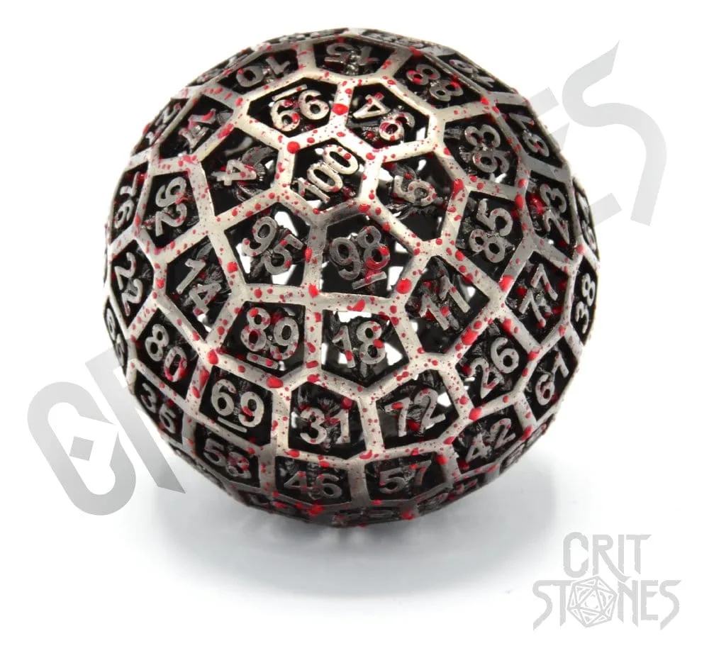 CritStones Metal Die – Centigrave Hollow D100