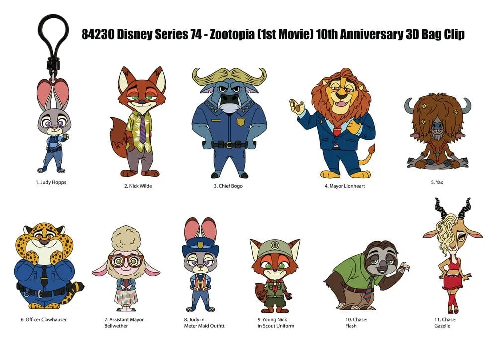 Zootopia Tashangers – Series 73 Display met 24 2