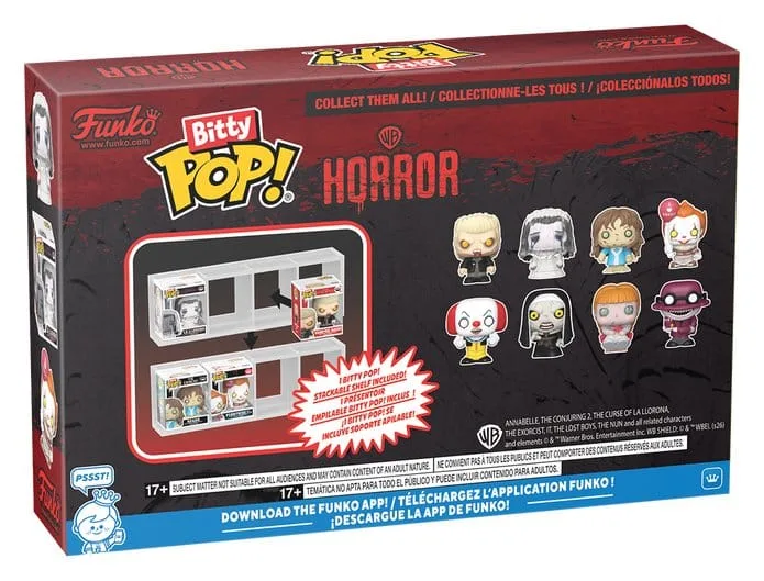 Horror Vinylfiguren-Set – David Bitty Pop 4er-Pack 2,5 cm 3