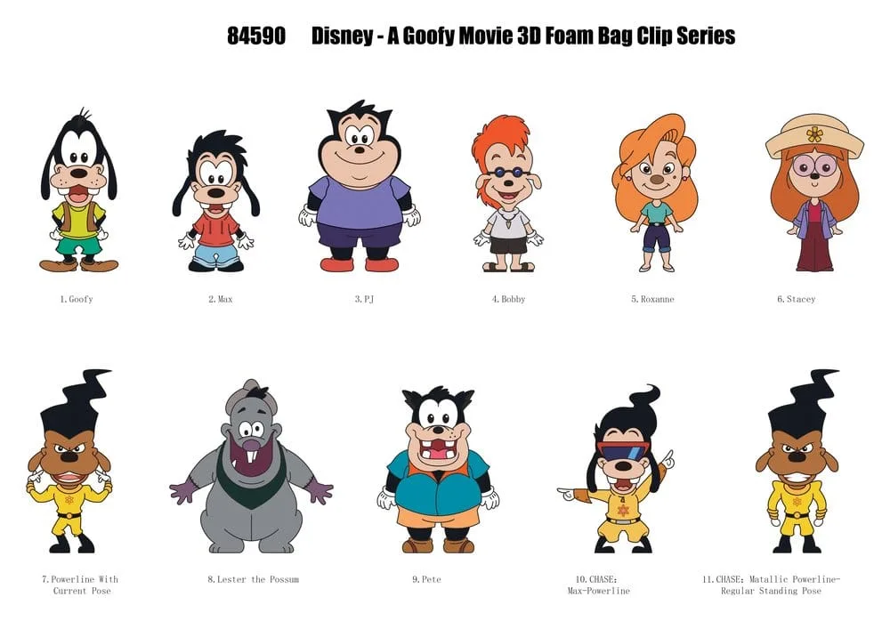 A Goofy Movie Bag Clips – Series 74 Display of 24