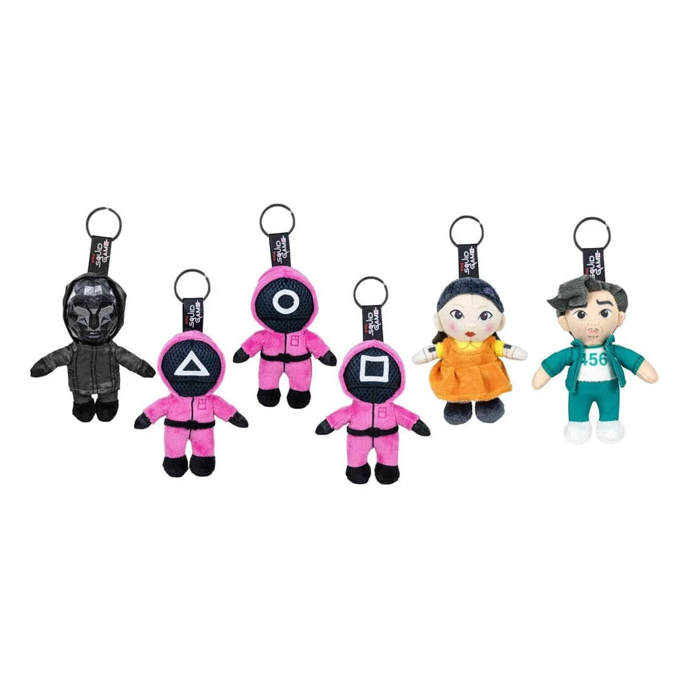 Squid Game Plush Keychains – All Stars 24-Piece Assortment 12 cm