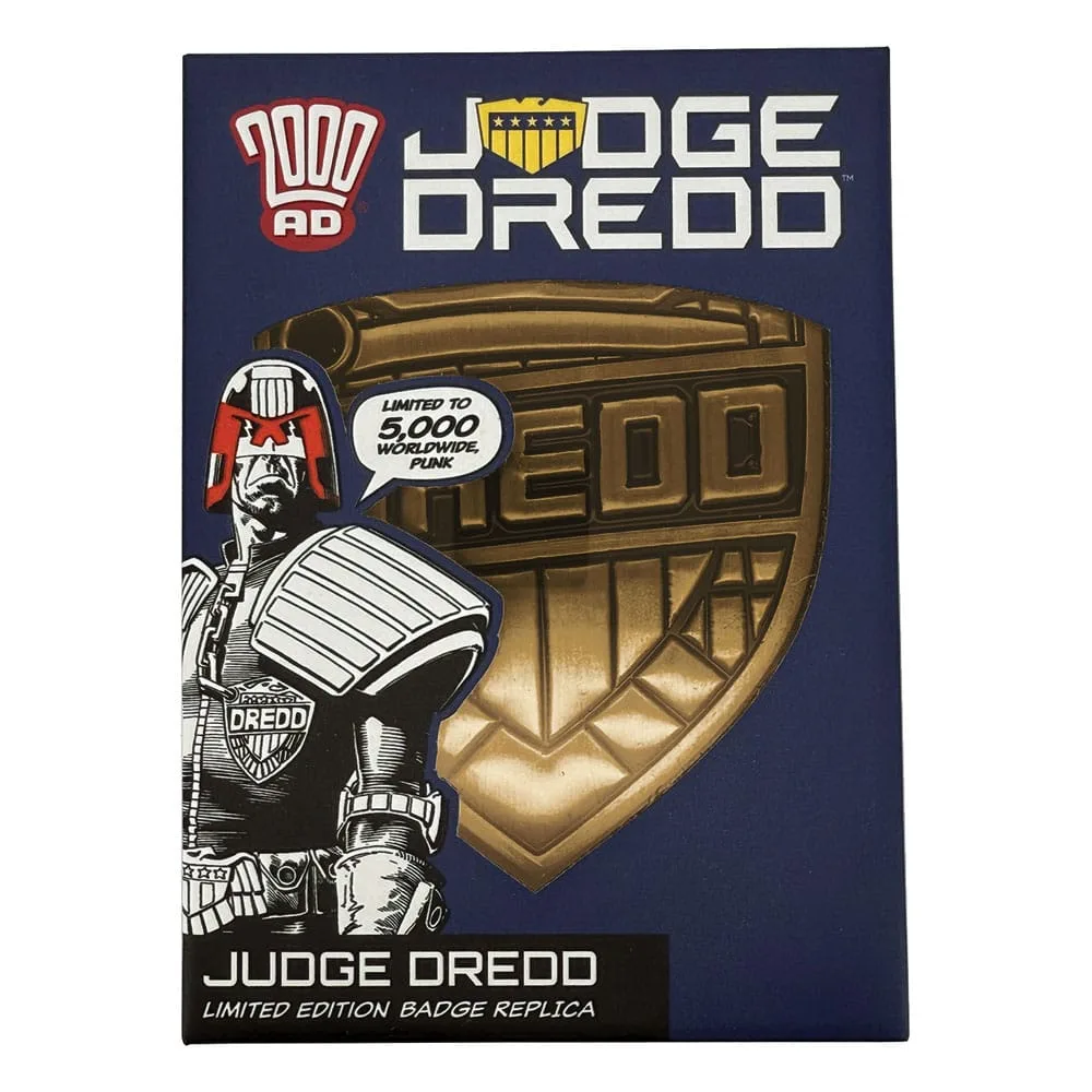 2000 AD Replica Badge – Judge Dredd Limited Edition 90 x 74 mm 6