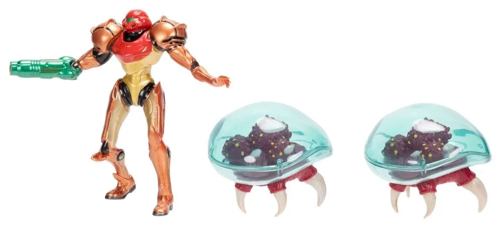 Metroid Minifigurenset – Samus Bounty Hunter 3 stuks 6 cm 6