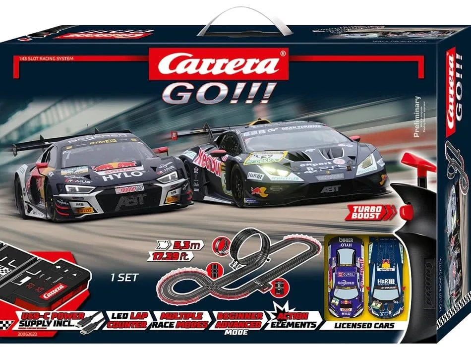 Carrera Slot Car Track Set – GO GT Pro Racers
