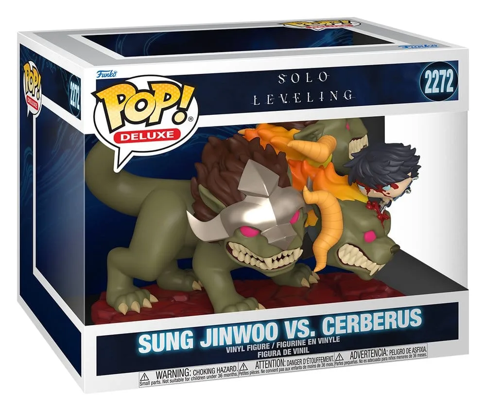 Solo Leveling Vinyl Figure – Pop Deluxe Jinwoo vs Cerberus 9 cm 2
