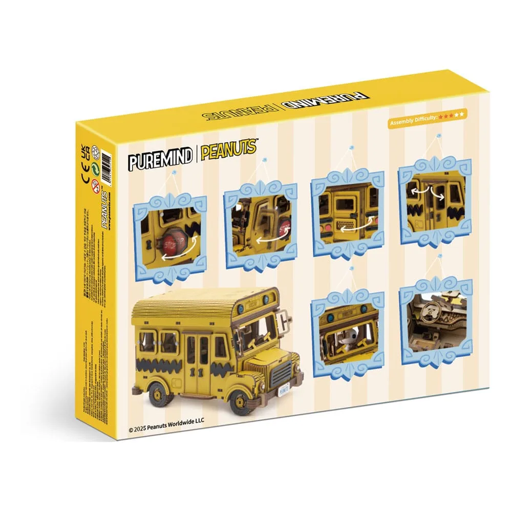 Peanuts Wooden Construction Kit – Puremind School Bus 5