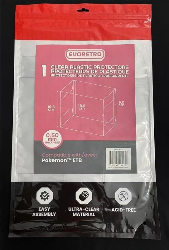 Pokémon ETB Display Case Protector – Evoretro PET 1-Pack 5