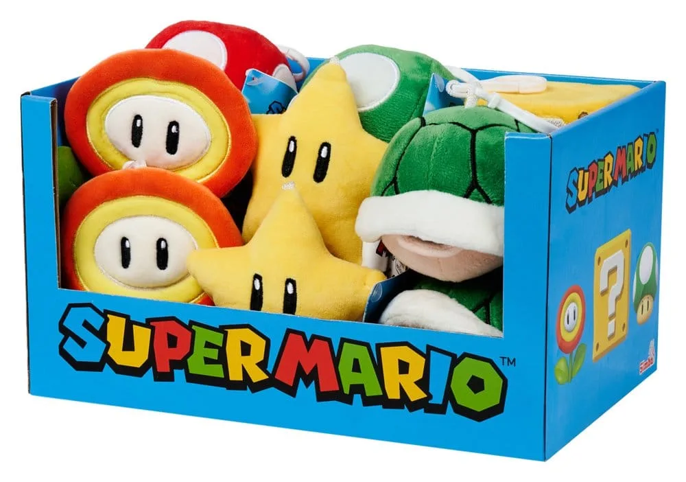 Super Mario Keychains – 12-Piece Character and Item Display